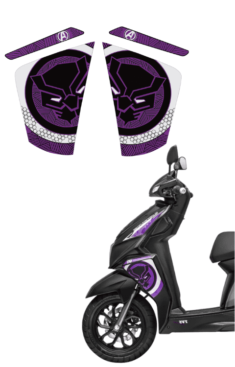 Ntorq Black Panther Side Panel Sticker | Tvs Ntorq Black Panther Side Panel Graphics
